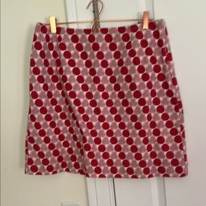 Boden Stylish Red Polka Dot Skirt 16L